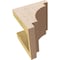 Ekena Millwork 5"W x 5"D x 5"H Wide Mediterranean Rough Cedar Woodgrain TimberThane Corbel, Primed Tan CORUR05X05X05MEDRCPR - alternate 3